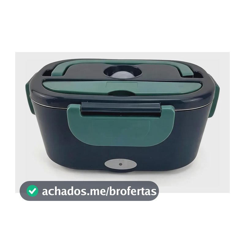 Marmita Elétrica Bivolt Portátil 110/220v 12/24v 1,5l Graupp Verde Cinza 127/220v