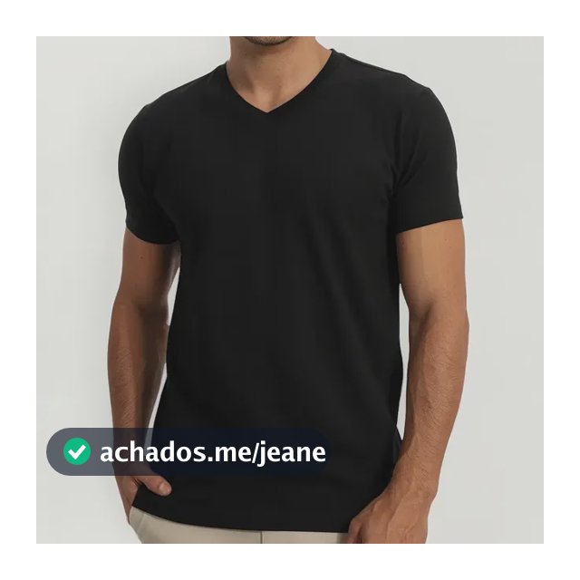 Camiseta Masculina Anistia Lisa Gola V Com Elastano Fit