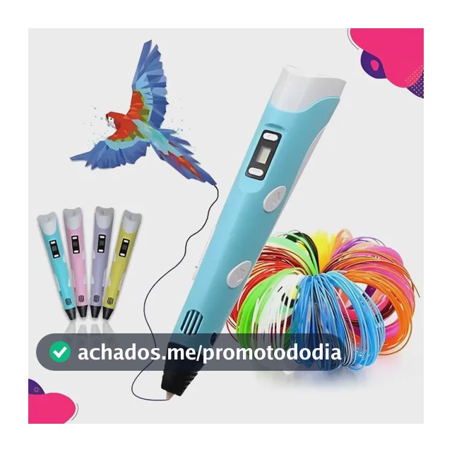 Caneta 3d Impressora Profissional + Refil Filamento + Usb