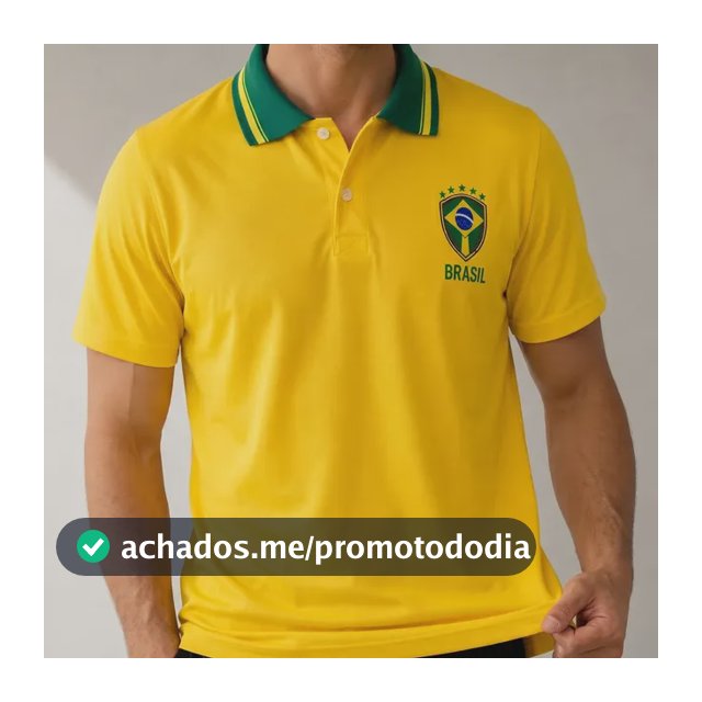 Camisa Polo Brasil Masculina Seleção Brasileira Premium Hexa Amarelo G Lisa