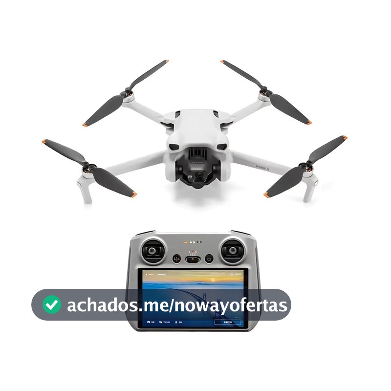 Drone DJI Mini 3 (RC) - Versão Tela No Controle