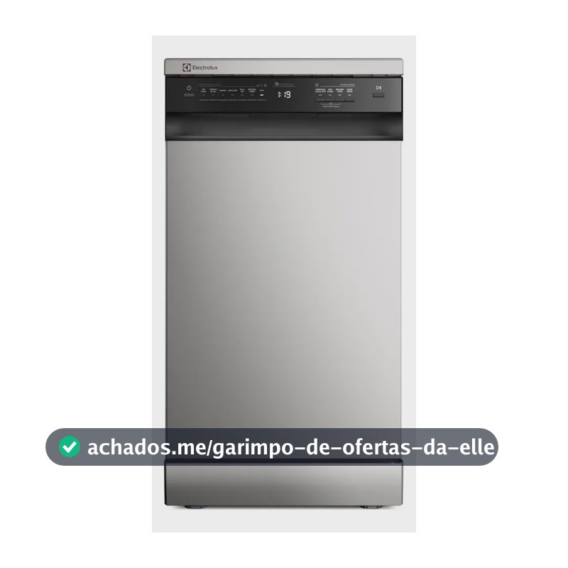 Lava-louça Electrolux 10 Serviços Inox Lava E Seca 50' Ls10e Prateado