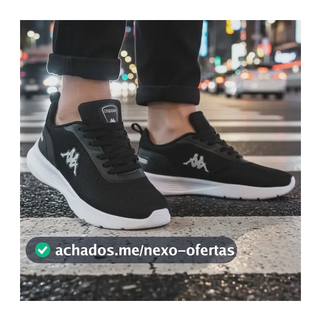 Tenis Kappa Treviso Original Unissex Confortável Academia Preto-prata 40 Br