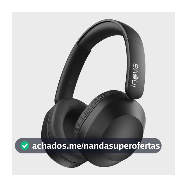 Fone De Ouvido Headphone Bluetooth 6.0 Sem Fio Premium Potente Super Bass Compatível, bateria de 50 Horas Para iPhone Samsung Xiaomi Redmi Lenovo Motorola Esportivo Caminhada Academia Cor Preto Inova