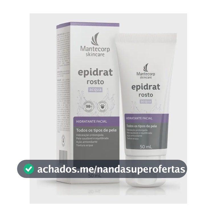 Hidratante Facial Epidrat Acqua 50ml Mantecorp Skincare Todo Tipo De Pele Dia/noite