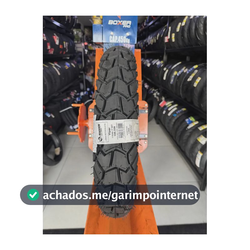Pneu Moto Maggion Trail Viper 110/90-17 C/c Tras Bros-xre190, Honda NXR Bros 125, 150 e 160, Yamaha XTZ 150 Crosser, Honda XRE 190