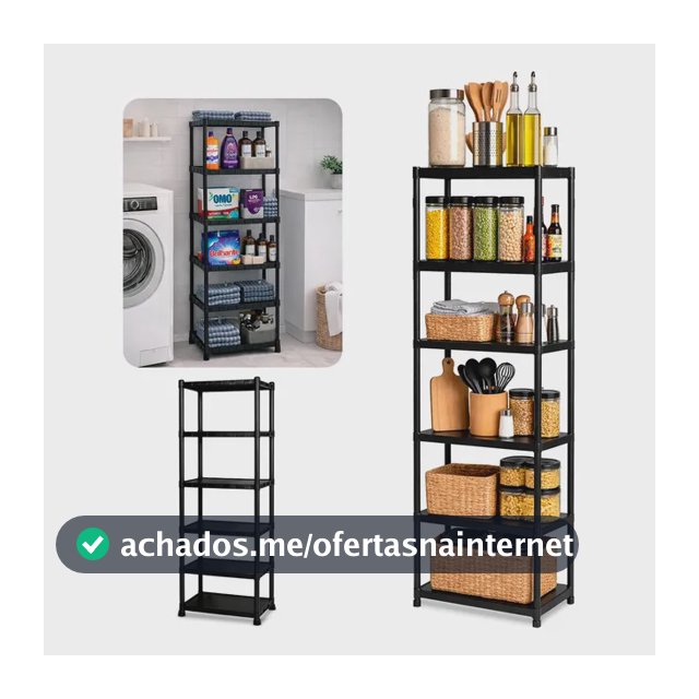 Estante Plastica Modular 6 Prateleiras Multiuso Organizadora