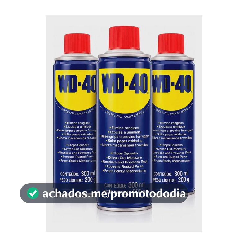 3 Und Wd40 Spray Produto Multiuso Lubrifica Desengripa 300ml