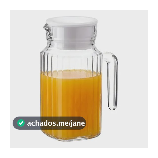 Jarra De Vidro Classic Com Tampa 500ml Le Bianco Transparente