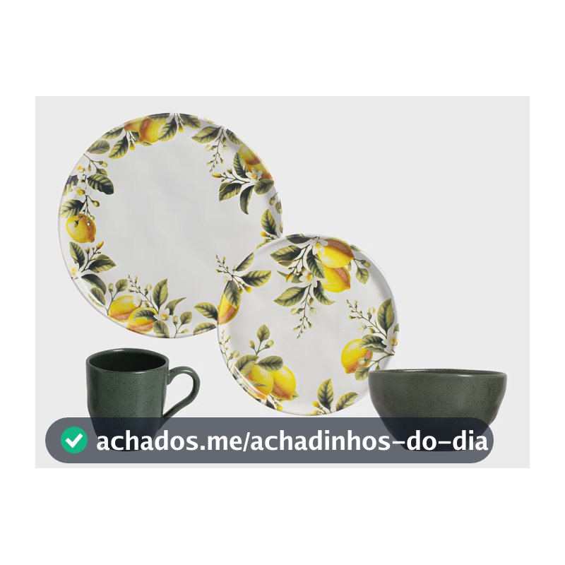 Aparelho de Jantar 16 Peças Limonata e Arauco Porto Brasil