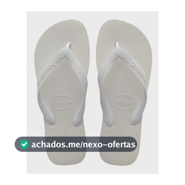 Chinelo Top Havaianas Liso Branco