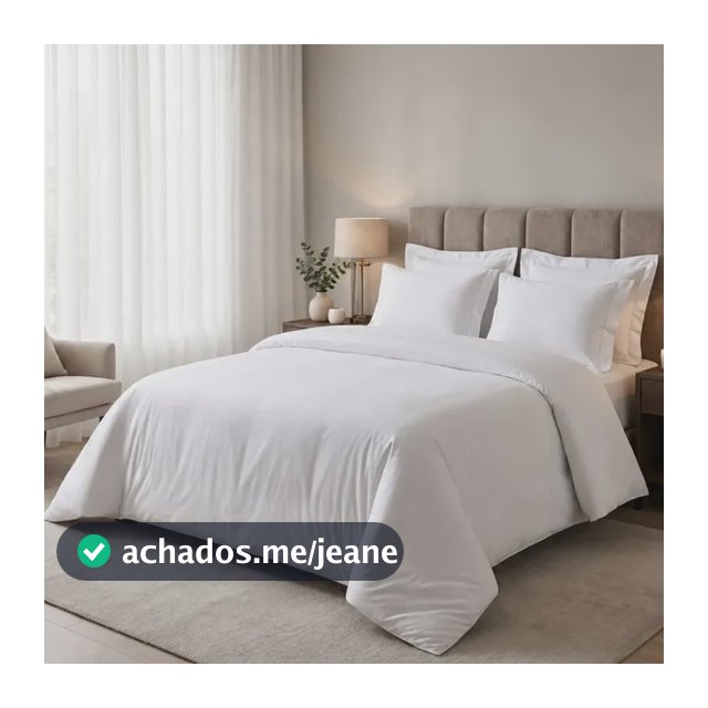 Capa Edredom Duvet Queen 400 Fios Luxo Toque De Algodão