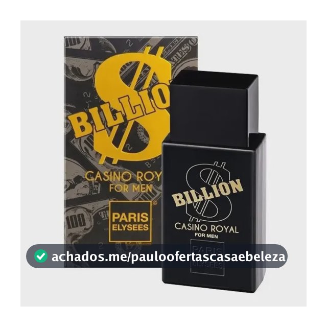 Perfume Billion Casino Royal Paris Elysees Masculino Intense 100ml Original