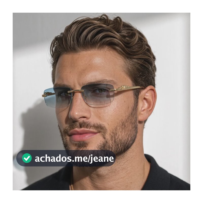 Óculos De Sol Retagular Masculino Feminino Hype Moda Tigre