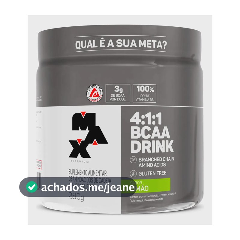 Bcaa 4:1:1 Drink (280g) - Max Titanium Sabor Limão