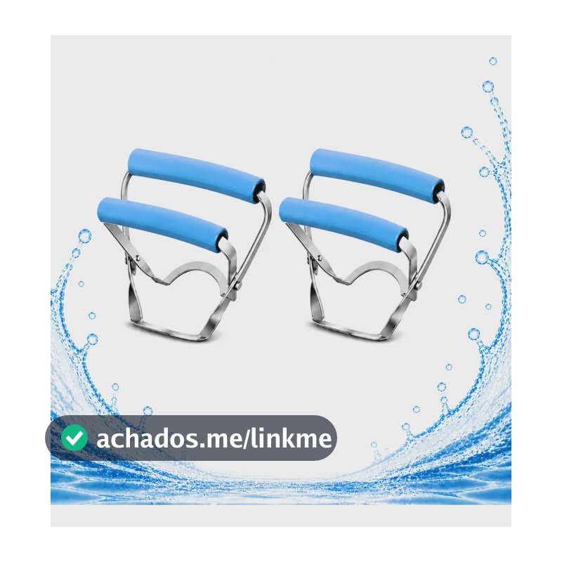 Kit 2 Pegador Alça Galão Garrafão De Água Oferta Azul