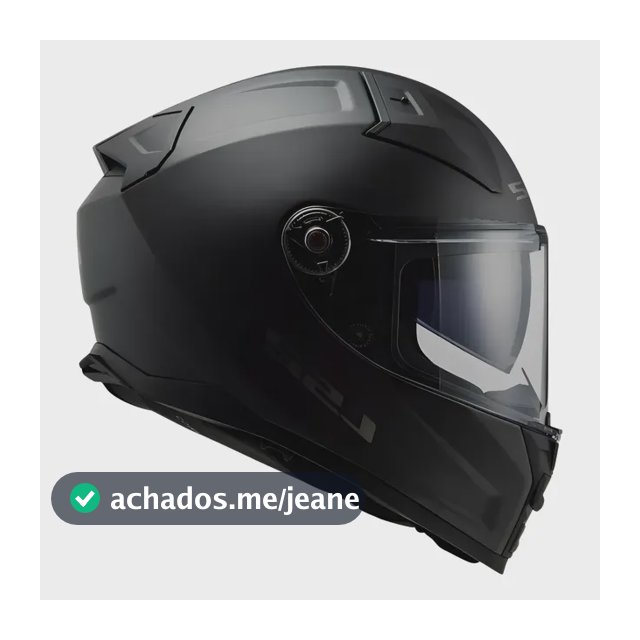 Capacete Ls2 Ff811 Vector Il Monocolor Preto Fosco Preto Fosco Monocolor Fosco 57/58