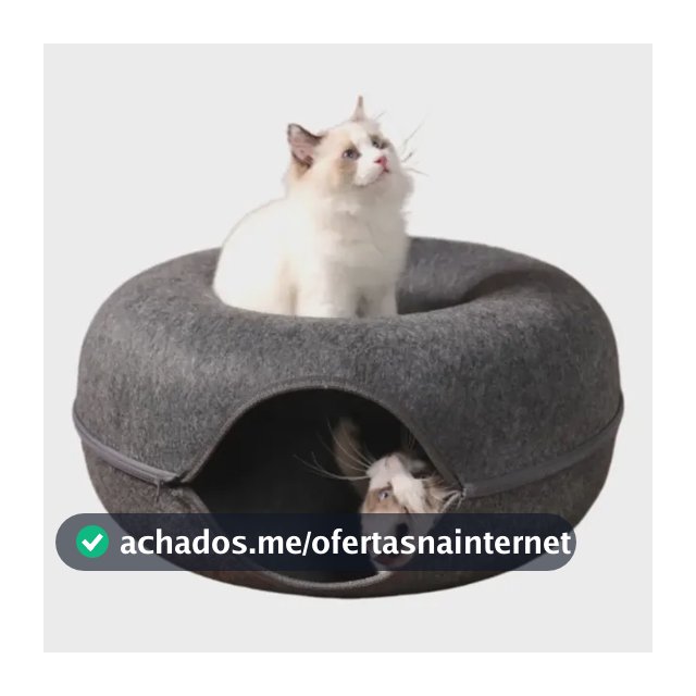 Cama Casinha Túnel De Feltro Toca Rosquinha Para Gatos Cães