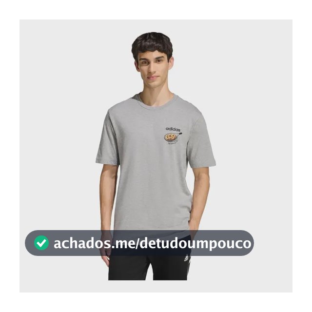 Camiseta Estampada Snack Cookie adidas Cinza M