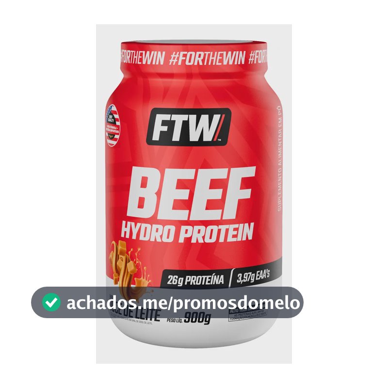 Beef Hydro Protein Pote 900g Ftw Doce De Leite