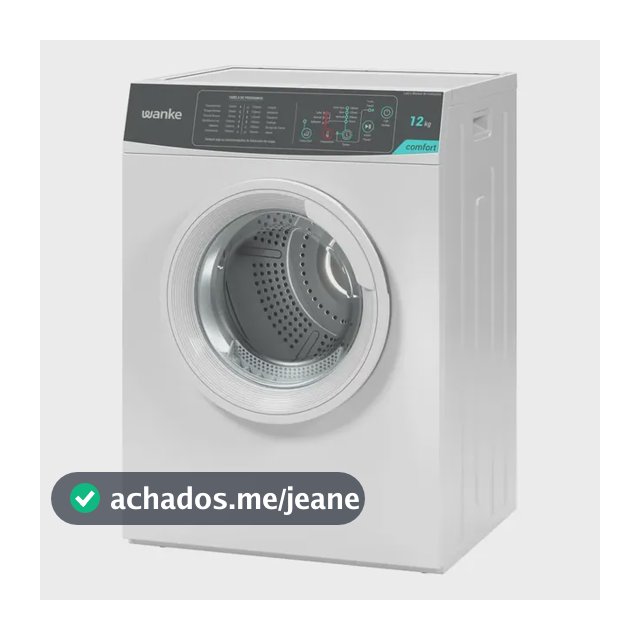 Secadora De Roupa De Piso Wanke 12kg Comfort Branca