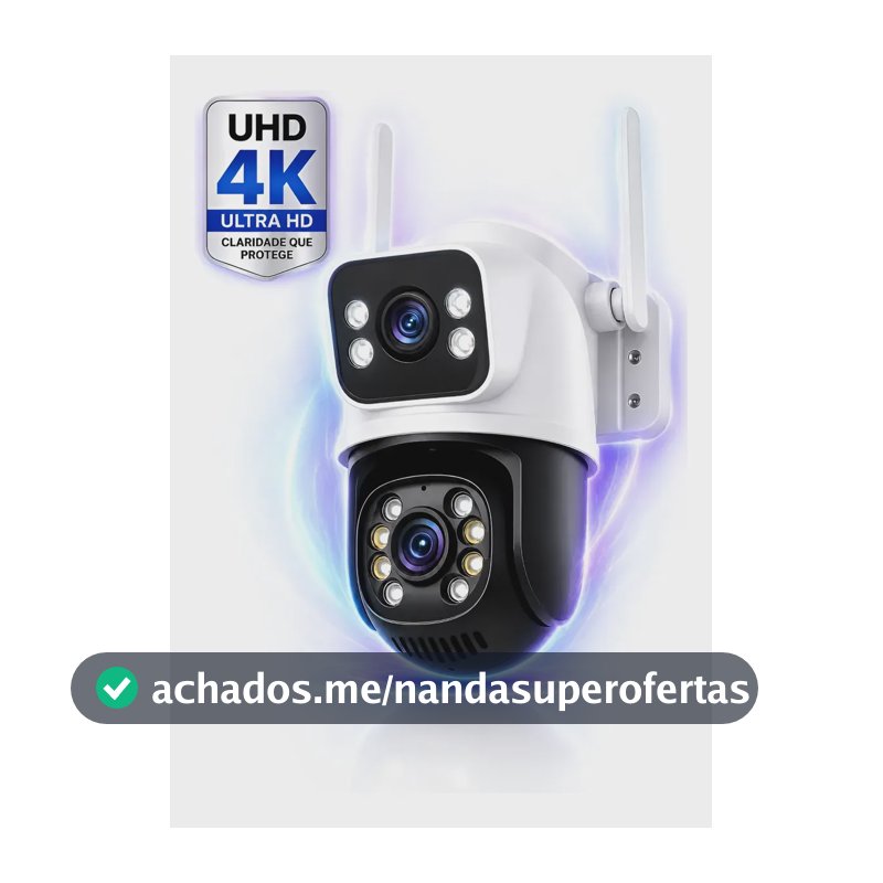 Câmera Segurança Ip Externa Wifi A28 App Icsee À Prova Dágua Ip66 Dome Lente Dupla Lentes 2 Em 1 Vigilancia Visão Noturna Infravermelho 4k Uhd Nova Geração Lançamento 2026 Nexgen