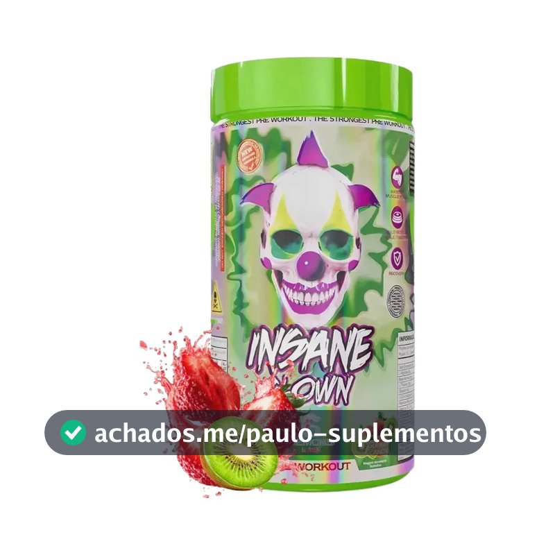 Suplemento em pó Demons Lab Beta alanina Pré Treino Insane Clown 350g Demons sabor Doces mastigáveis x 350g