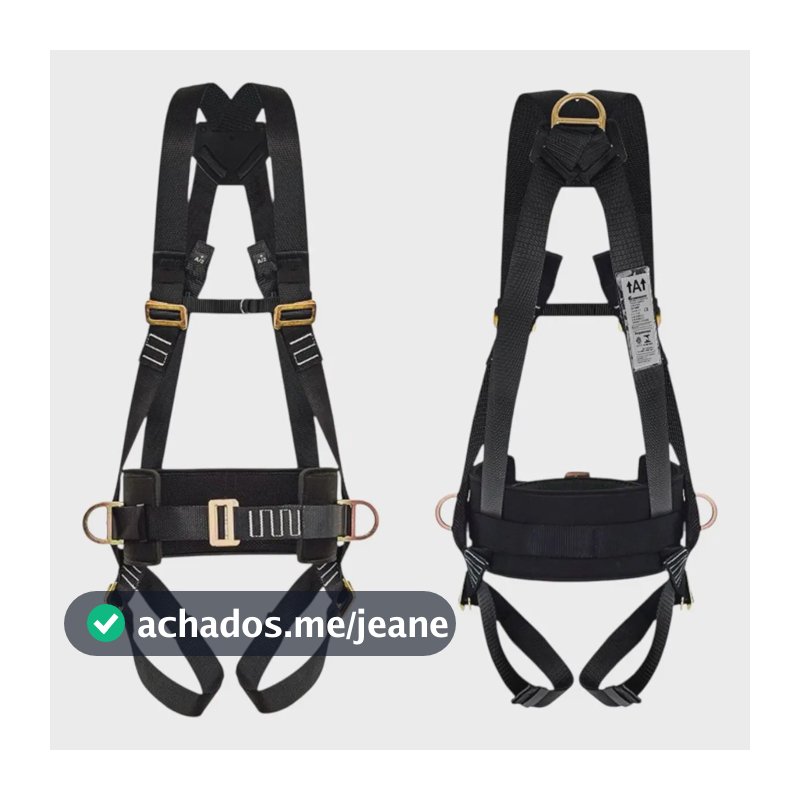 Cinto De Segurança 5 Pontos Trabalho Em Altura Kit Epi Nr35
