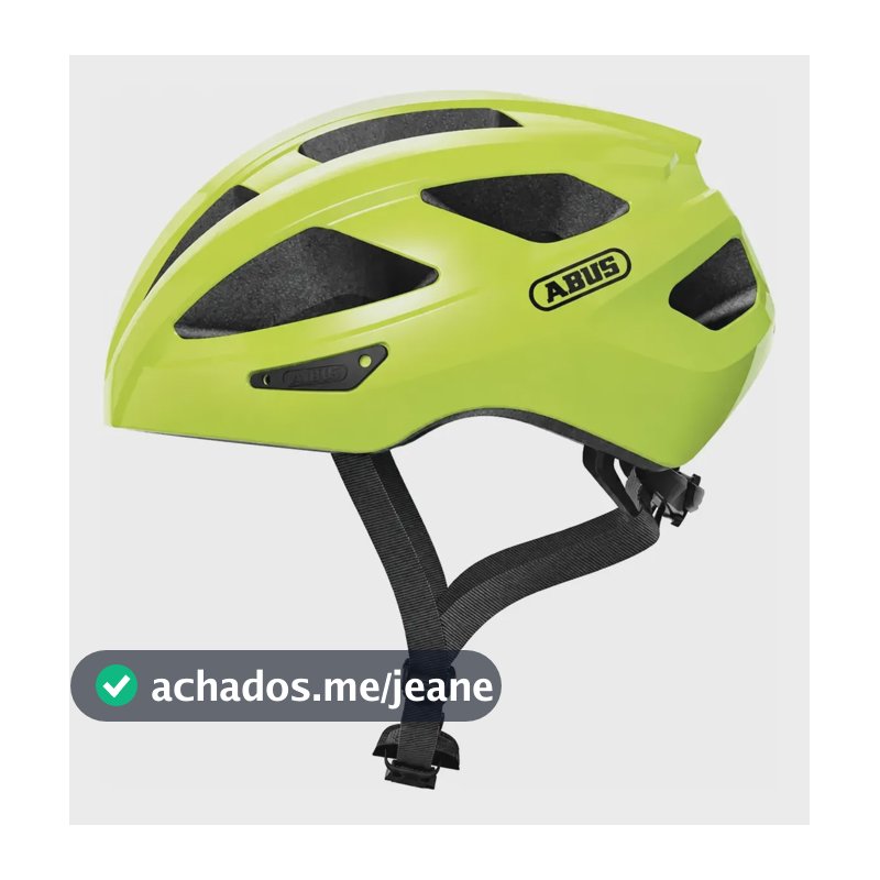 Capacete Ciclismo Abus Macator In-mold Amarelo Neon Sinal Amarelo G
