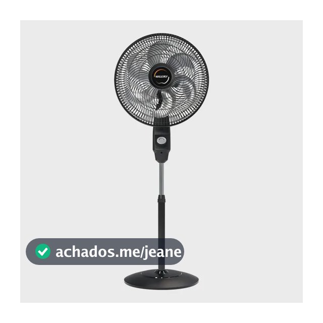 Ventilador De Coluna Mallory Éolo Preto E Grafite - Cor das pás Prateado Diâmetro 40 cm Material das pás Plástico Quantidade de pás 6