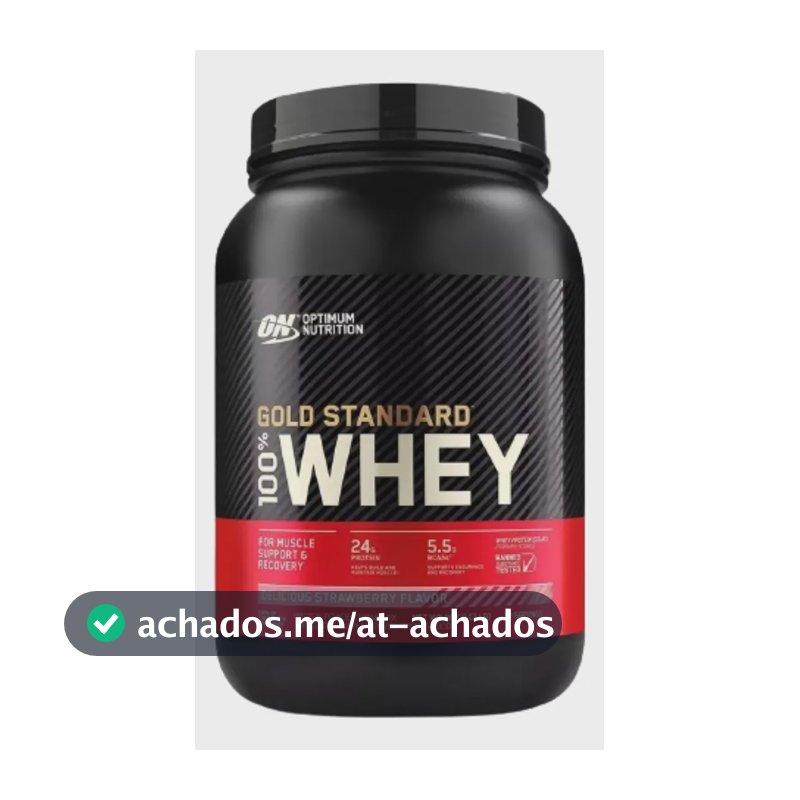 Gold Standard 100% Whey Optimum Nutrition Sabor Delicious Strawberry 907g