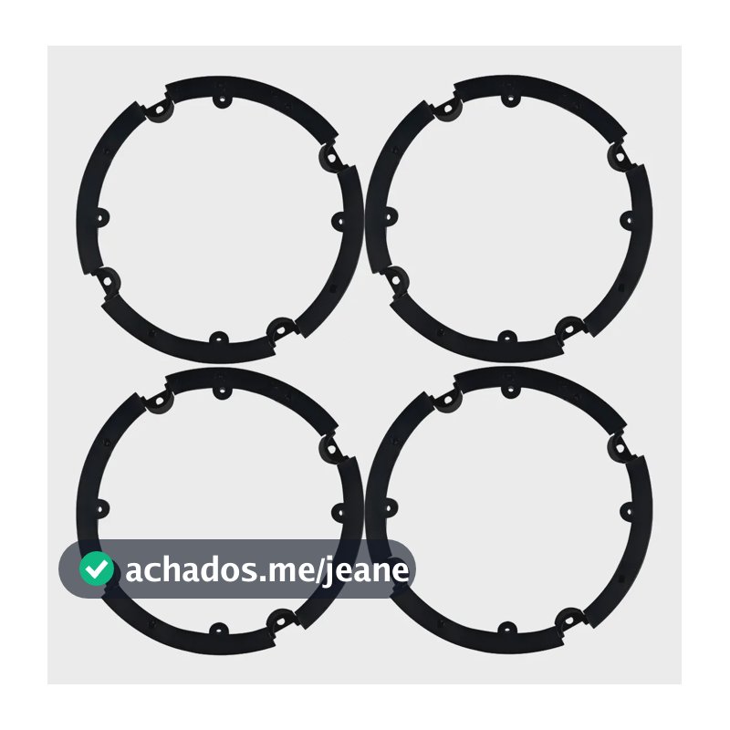 4 Aros Adaptadores Alto Falante Fox Golf Polo Jetta Up Vw Preto