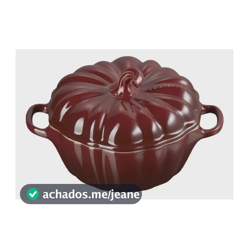 Mini Cocotte Abobora Le Creuset 10cm Cerâmica Vermelho Rhone