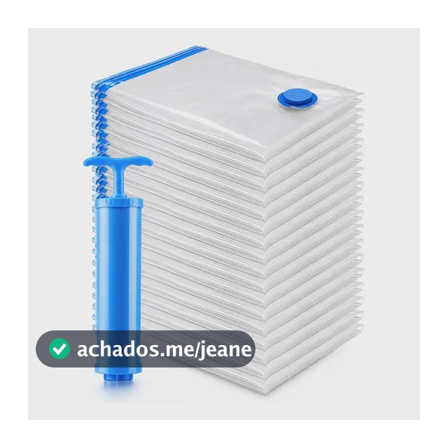 Kit 10 Saco À Vacuo 50x60cm Otimização De Espaço + Bomba