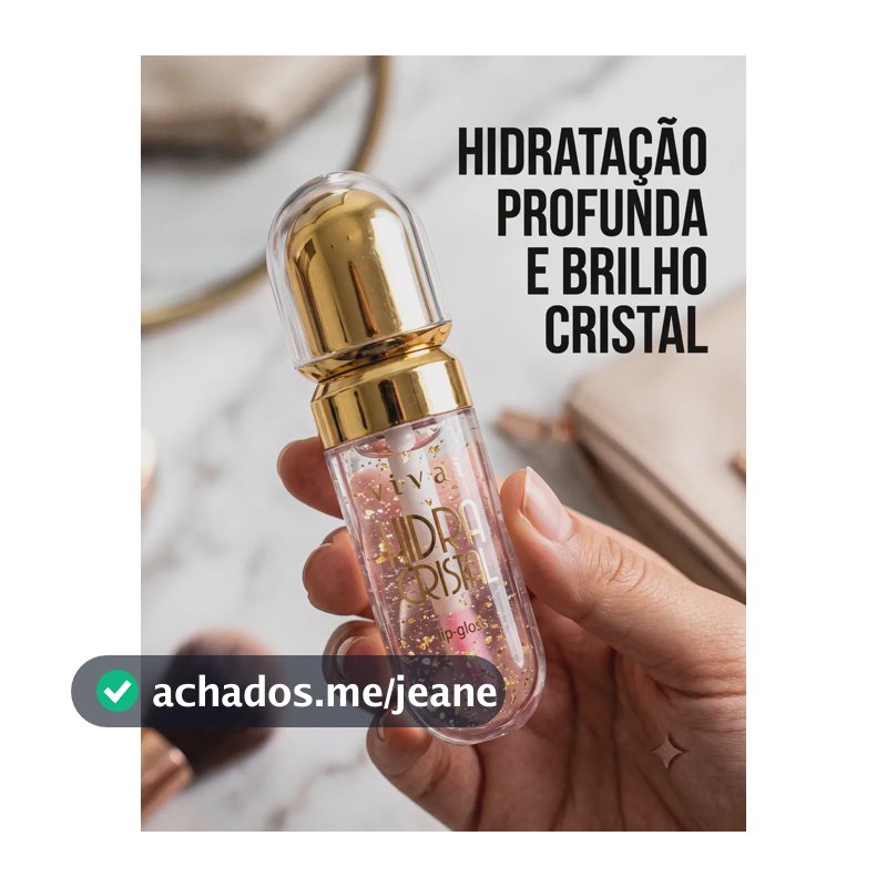 Gloss Labial Hidra Cristal 7 ml Brilho labial Hidratação