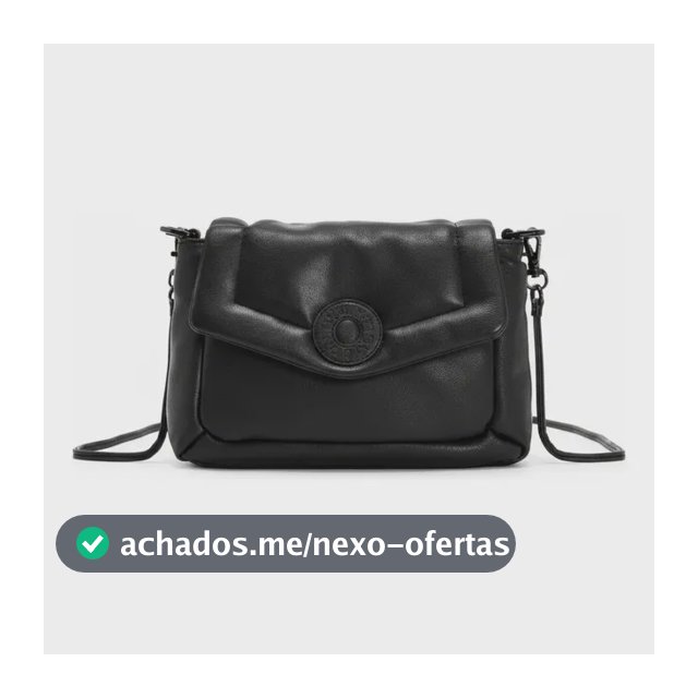 Bolsa Tiracolo Colcci Feminina Poliuretano 090.01.11415 Preto Liso