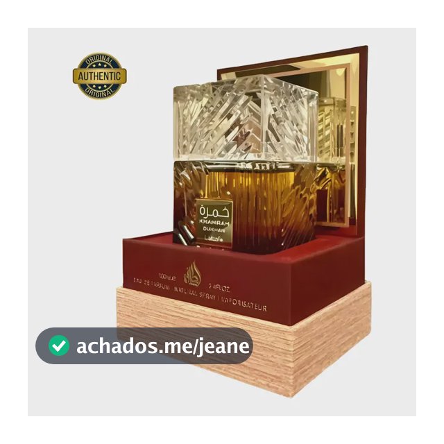 Perfume Árabe Khamrah Dukhan Lattafa 100 Ml Eua De Parfum