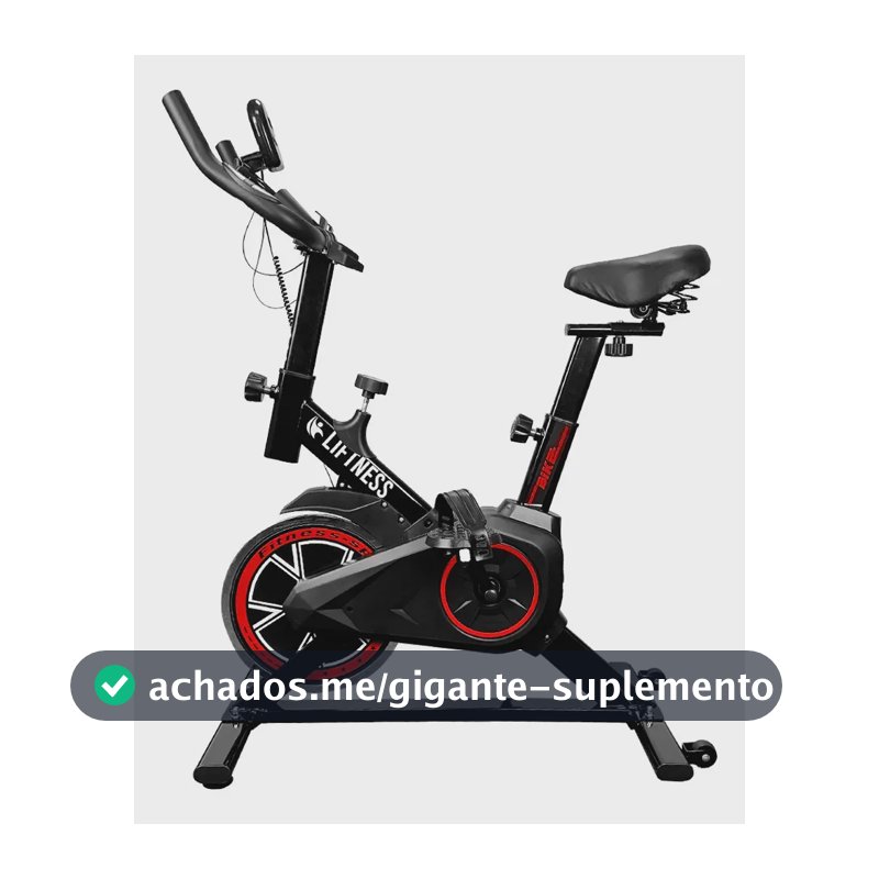 Liftness Bicicleta Ergométrica Spinning Profissional 120kg Silenciosa
