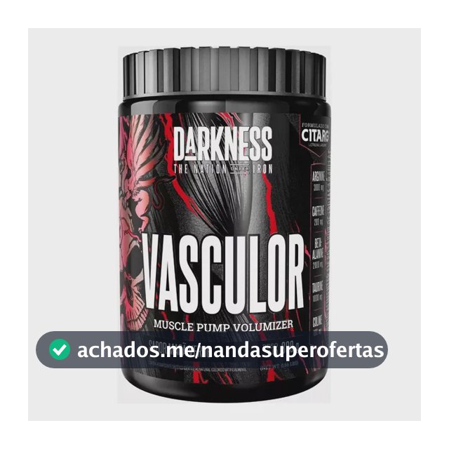 Suplemento Pó Darkness Nutricional/esportivo Pré Treino Beta-alanina Vasculor Muscle Pump Volumizer 300g Maçã Verde