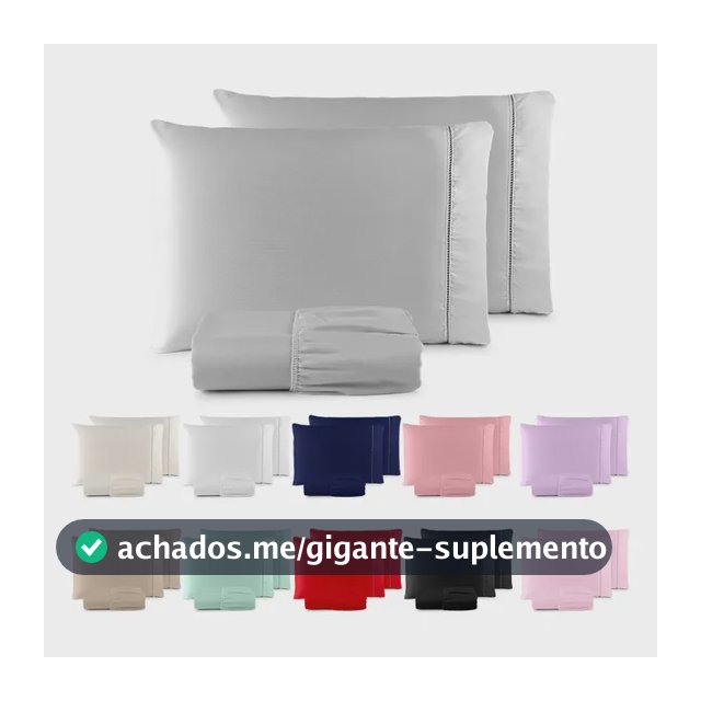 Jogo De Lençol 400 Fios Ponto Palito Cama Queen 3 Pçs Saldão