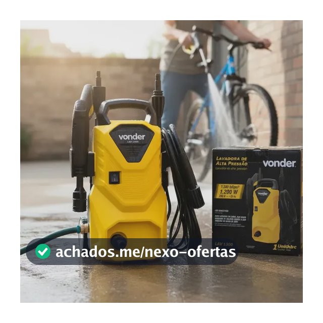 Lavadora De Alta Pressão Vonder Leve Lav 1300 90bar - Cor Amarelo-Preto Frequência 60 Hz