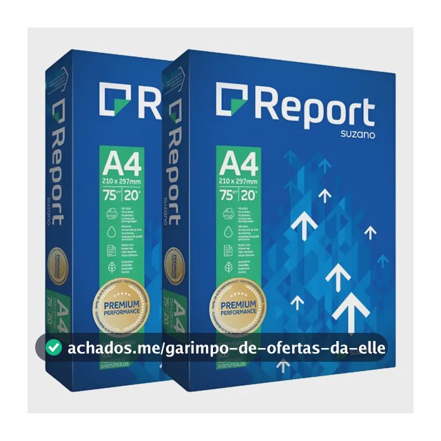 Papel Sulfite Oficio A4 Resma Com 2 De 500 Folhas Multiuso Branco
