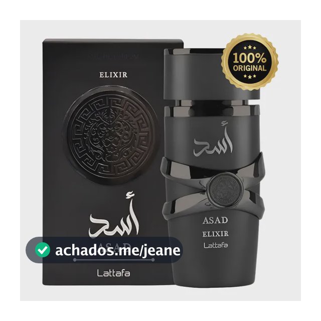 Perfume Asad Elixir Lattafa Árabe Original Nota Fiscal