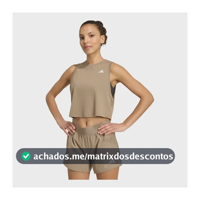 Regata Boxy De Treino Train Essentials adidas Bege P
