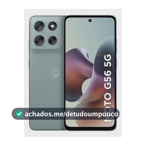 Smartphone Motorola Moto G56 5g - 256gb 8gb Ram+8gb Ram Boost, Camera 50mp Sony Lytia 600 Ultrarresistencia Militar e Ip68 + Ip69 - Cinza