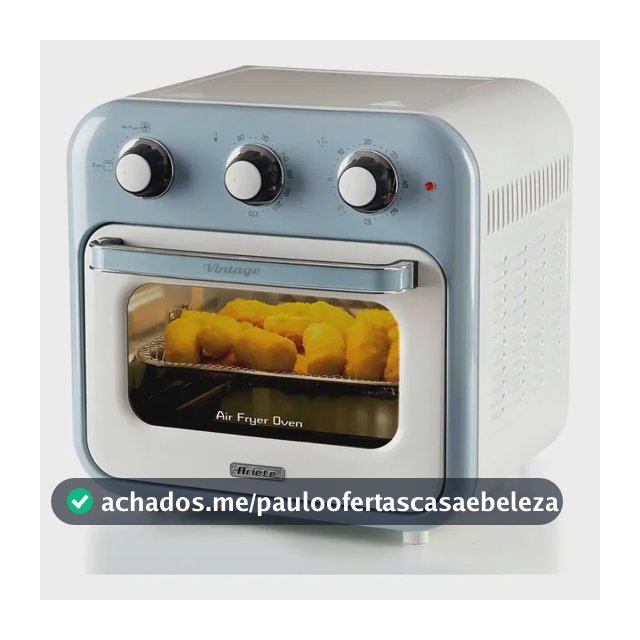 Fritadeira Air Fryer Oven Ariete Vintage Azul 16l 1200w