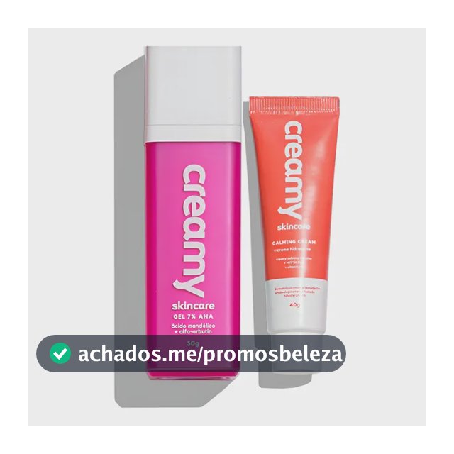 Kit Creamy Anti Manchas E Hidratação - Ácido Mandélico + Calming Cream