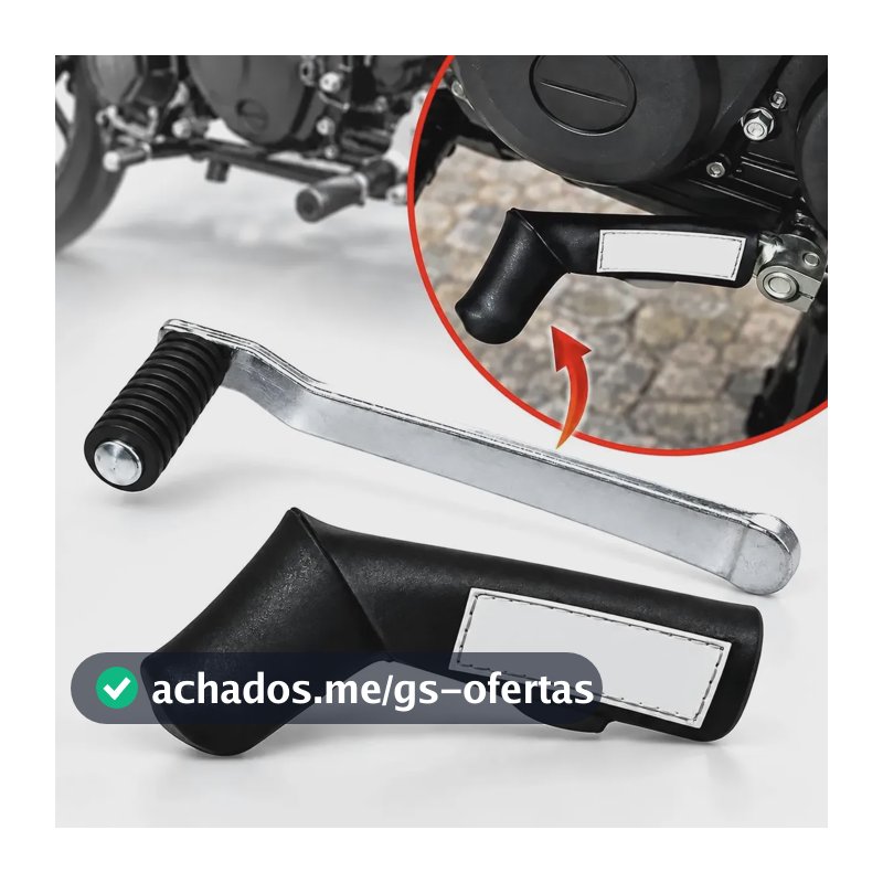 Protetor Tênis Calçados Pedal Marcha Moto Universal