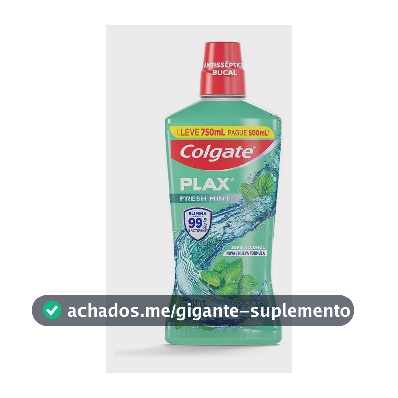 Enxaguante Bucal Colgate Plax Fresh Mint 750ml