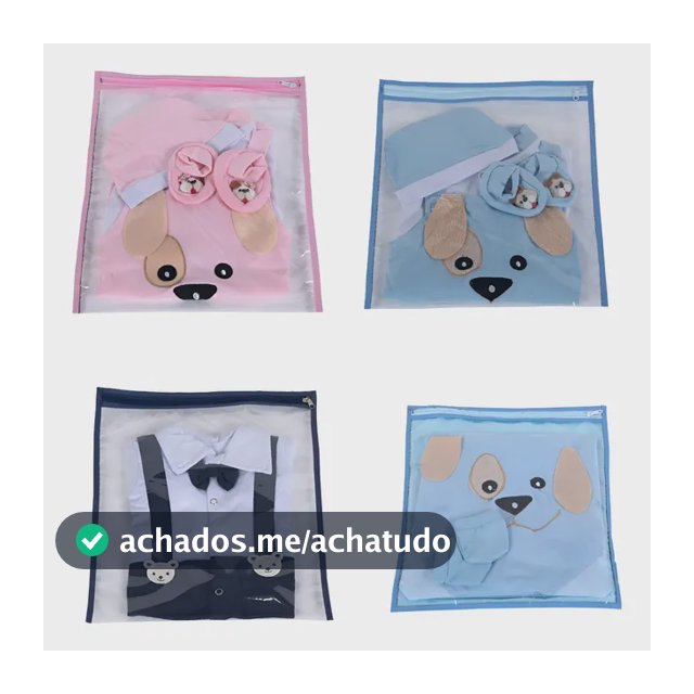 Kit 10 Saquinhos Maternidade Multiuso Organizador Necessaire